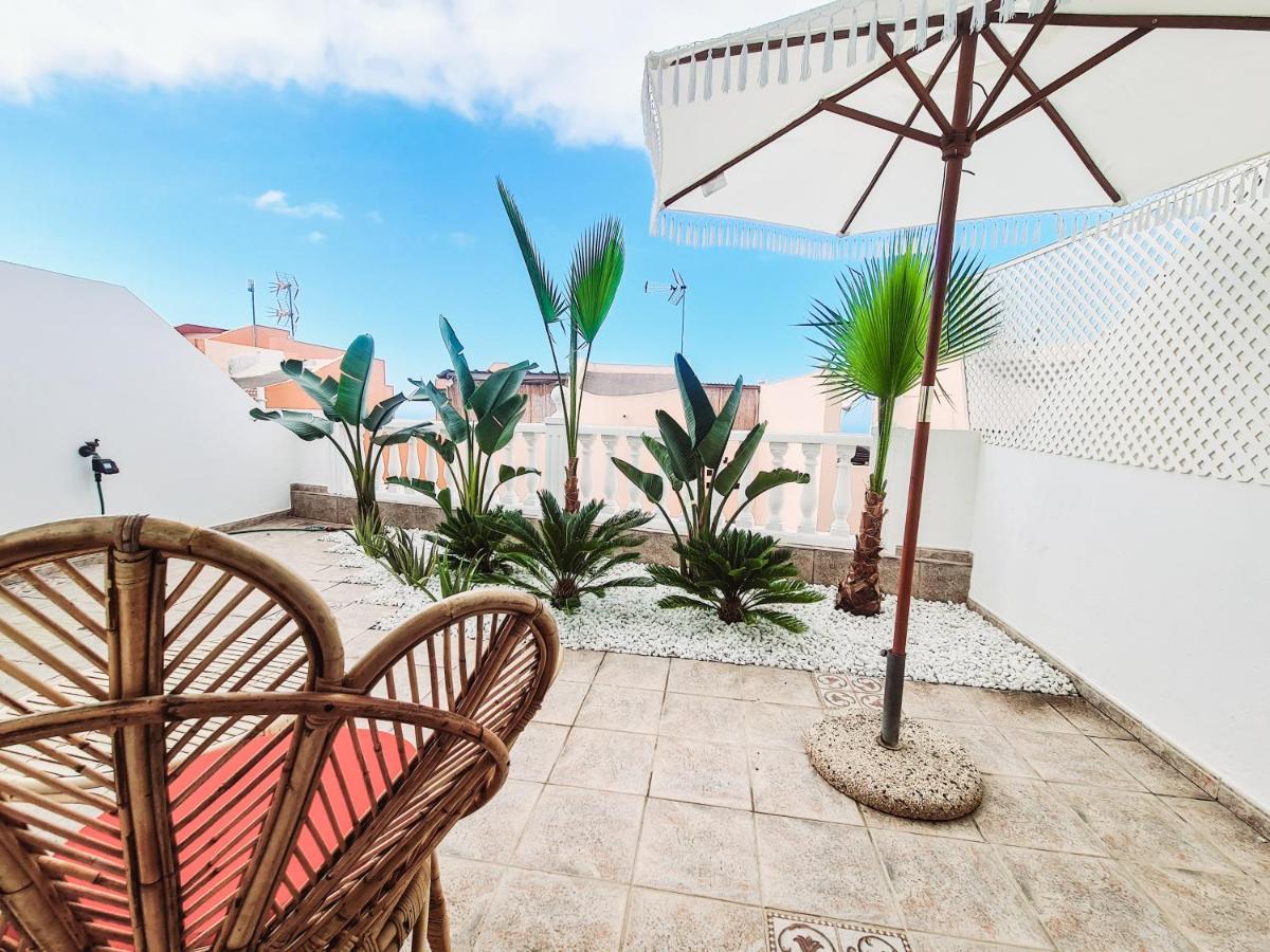 Designer Haus 120qm mit Dachterrasse, tollem Meerblick, Parkplatz, Netflix, Garten Costa Adeje  Exterior foto